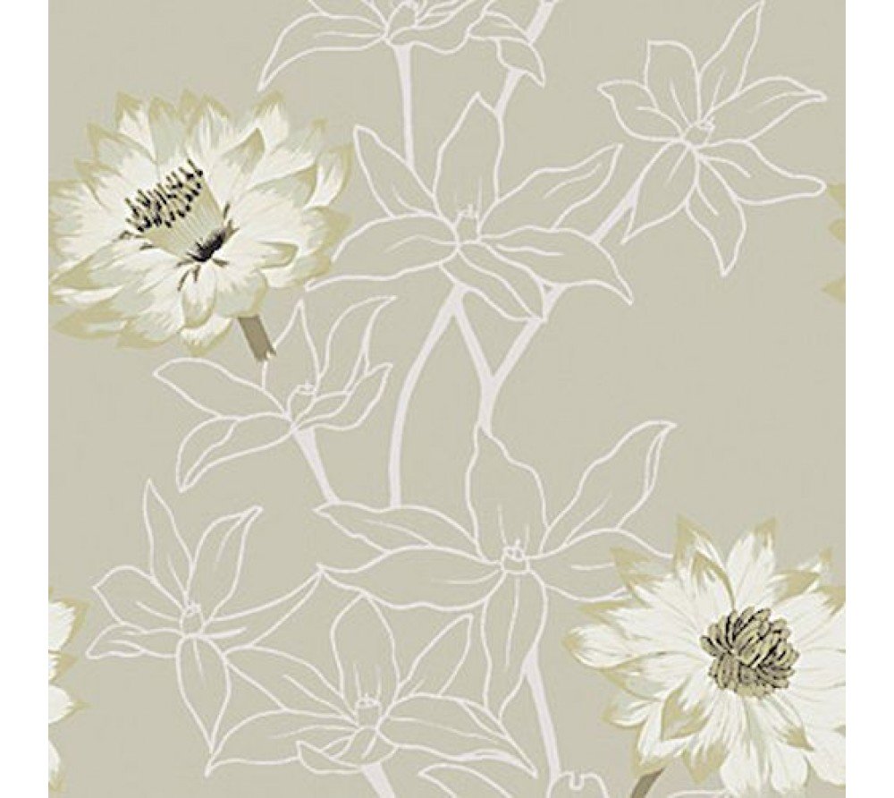 Французские обои Casamance, каталог London, артикул fleurdelotusbeige